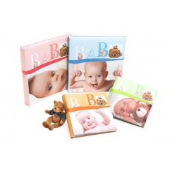 Dětské zastrkávací fotoalbum 10x15/200 foto BABY VITAL modré