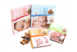 Dětské zastrkávací fotoalbum 10x15/200 foto BABY VITAL růžové