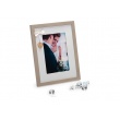 Svatební dřevěný fotorámeček s aplikací WEDDING PORTRAIT 10x15 bílý