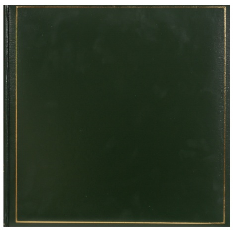 Klasické fotoalbum na růžky 35x35cm/100s. TRADITION zelené