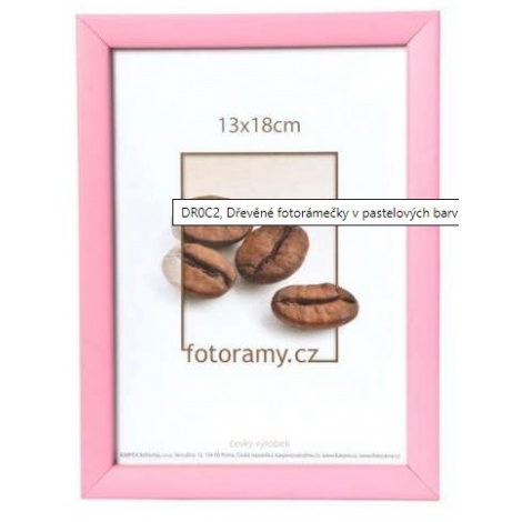 Dřevěný fotorámeček DR0C2 20x30 růžový