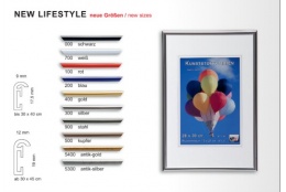 Plastový fotorámeček New Lifestyle 25x25 zlatý