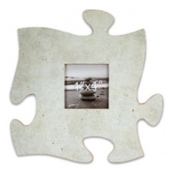 Fotorámeček 10x10 Puzzle šedý