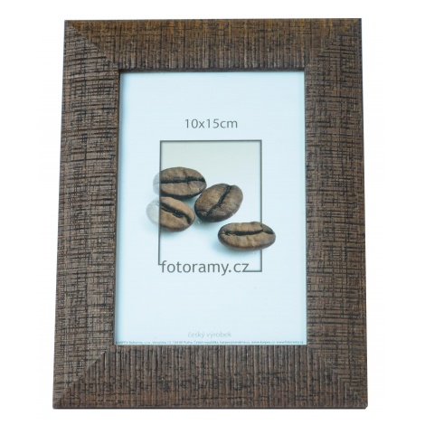 Dřevěný fotorámeček DR005n 15x20 tm.hnědý