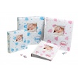 Dětské fotoalbum na růžky 29x32/60s. BABY´s LOVELY HEARTS modré