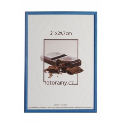 Dřevěný fotorámeček DR0C7K 15x21 C2 tmavě modrý
