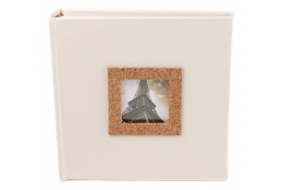 Fotoalbum 10x15/200 foto pop CORK bílé