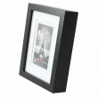 Hluboký dřevěný fotorámeček XXL 15x20 černý