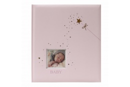 Dětské fotoalbum na růžky BABY STAR´s růžové