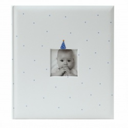 Dětské fotoalbum na růžky  BABY CLOWN 29x32/60 modré