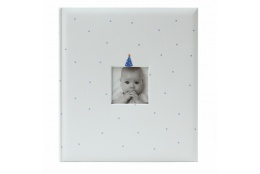 Dětské fotoalbum na růžky  BABY CLOWN 29x32/60 modré