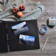 Spirálové fotoalbum na růžky 30x30/40s. CANVAS zelené
