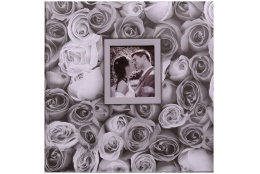 Fotoalbum na růžky 30x30/100s. ANYWHERE ROSES šedé