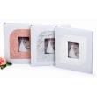 Svatební fotoalbum na růžky JUST MARRIED stříbrné
