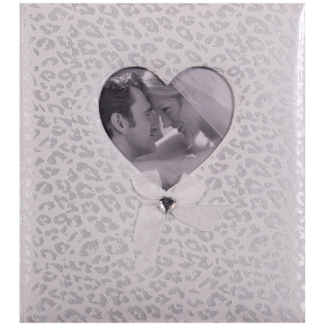 Svatební fotoalbum na růžky HAPPY END 29x32/60s. bílé