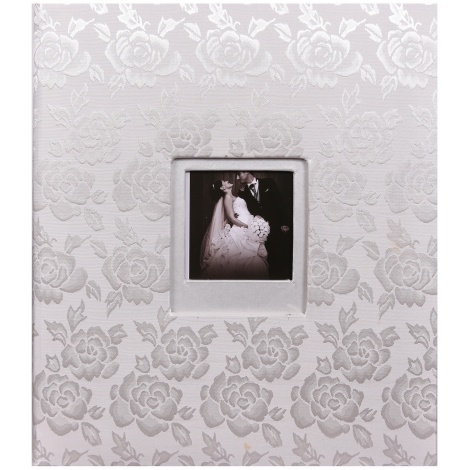 Svatební fotoalbum na růky WEDDING ROSES stříbrné
