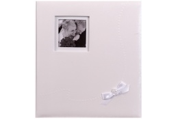 Svatební fotoalbum na růžky WEDDING  KISS  29x32/60s. bílé