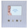 Modré dětské fotolbum BABY GINGHAM 10x15/100