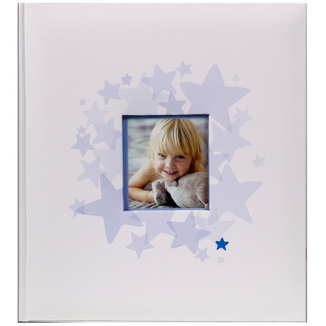 Dětské fotoalbum na růžky 29x32/60s. BABY´s MIDDLE modré