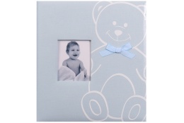 Dětské fotoalbum na růžky NEW BABY BEAR modré