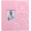 Dětské fotoalbum na růžky NEW BABY BEAR růžové
