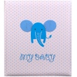 Dětské fotoalbum na růžky BABY ELEFANT 29x32/60s. modré
