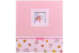 Dětské fotoalbum na růžky YOUNG BABY růžové