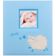 Dětské fotoalbum na růžky BABY SHEEP modré