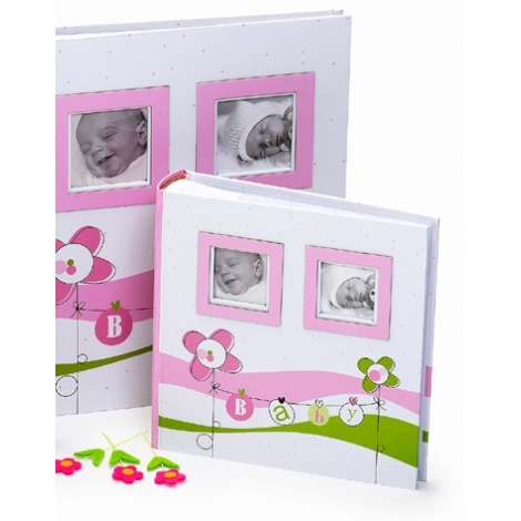 Dětské fotoalbum na růžky LUCKY BABY 29x32/60 růžové