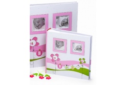 Dětské fotoalbum na růžky LUCKY BABY 29x32/60 růžové