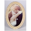 Svatební perlový oválný fotorámeček 10x15 PEARL OVAL