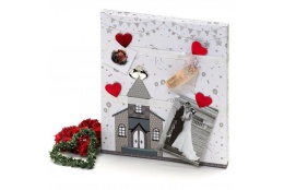Svatební fotorámeček / fototabule LOVE STORY 30x36cm