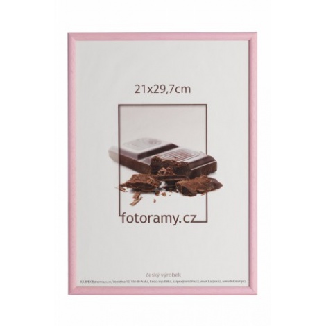 Dřevěný fotorámeček DR0C1K 9x13 C7 růžový