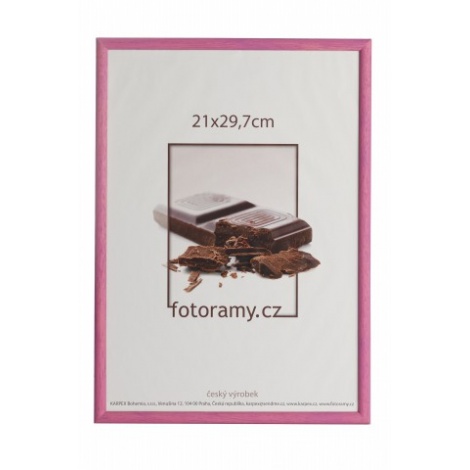 Dřevěný fotorámeček DR0C1K 13x18 C10 fialový