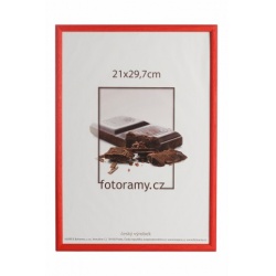 Dřevěný fotorámeček DR0C1K 13x18 C8 červený