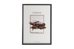 Dřevěný fotorámeček DR0C1K 21x29,7 A4 C1 černý