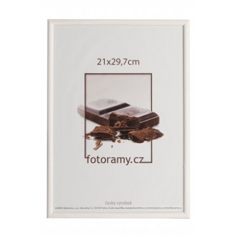 Dřevěný fotorámeček DR0C1K 21x29,7 A4 C11 bílý