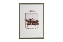 Dřevěný fotorámeček DR0C1K 21x29,7 A4 C3 tmavě zelený