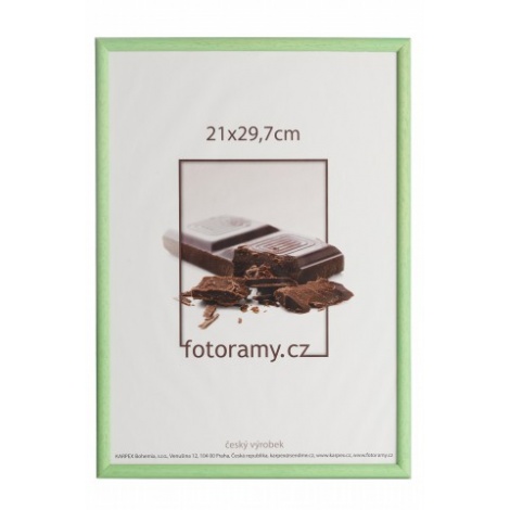 Dřevěný fotorámeček DR0C1K 30x45 C5 světle zelený