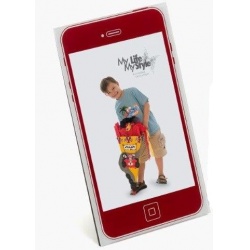 Dětský akrylový fotorámeček 10x15 KIDS MOBIL červený