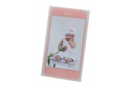 Dětský akrylový fotorámeček MOBIL 10x15 růžová