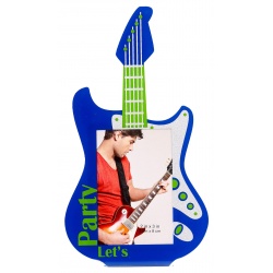 Akrylový fotorámeček 5x8 PLAY GUITAR modrý