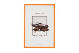 Dřevěný fotorámeček DR0C1K 10x15 C6 oranžový