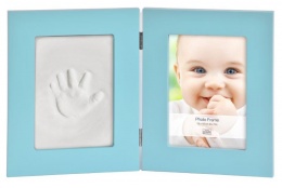 Dětský set na obtisky a fotku 13x18cm BabyKeepsake modrý