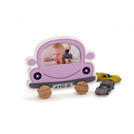 Dětský fotorámeček BABY CAR fialový