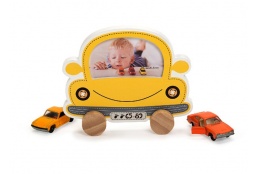 Dětský fotorámeček BABY CAR žlutý