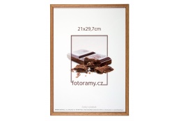Dřevěný fotorámeček DR001K 15x20 01 světle hnědá