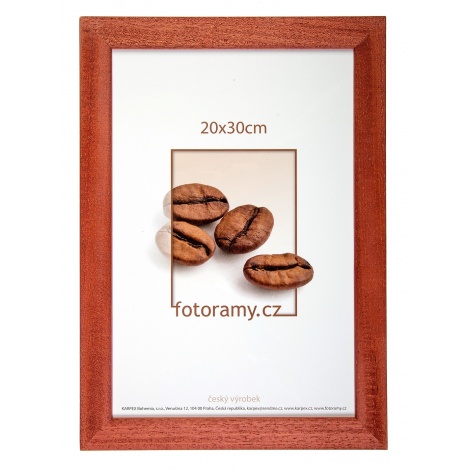 Dřevěný fotorámeček DR011K 13x18 03 mahagon