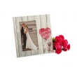 Svatební dřevěný fotorámeček s aplikací CELEBRATE LOVE 10x15