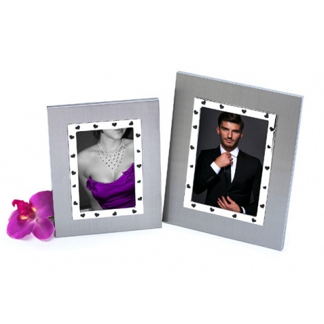 Skleněný svatební fotorámeček 10x15 LOVE